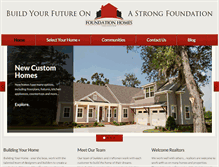 Tablet Screenshot of foundation-homes.com